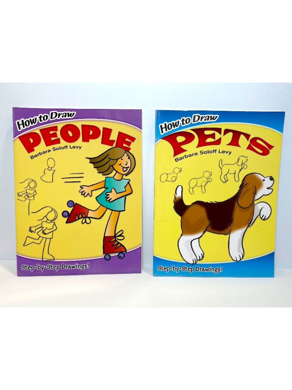 How to Draw People and Pets Drawing Books by Barbara Soloff Levy